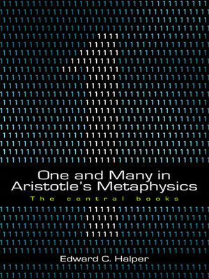 cover image of One and Many in Aristotle's 'Metaphysics'